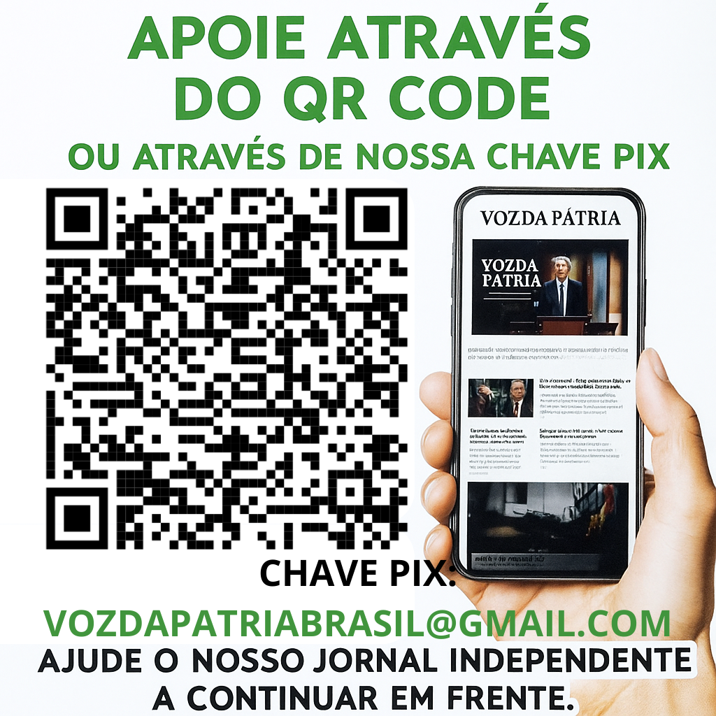 QR Code PIX para apoiar o site - vozdapatriabrasil@gmail.com